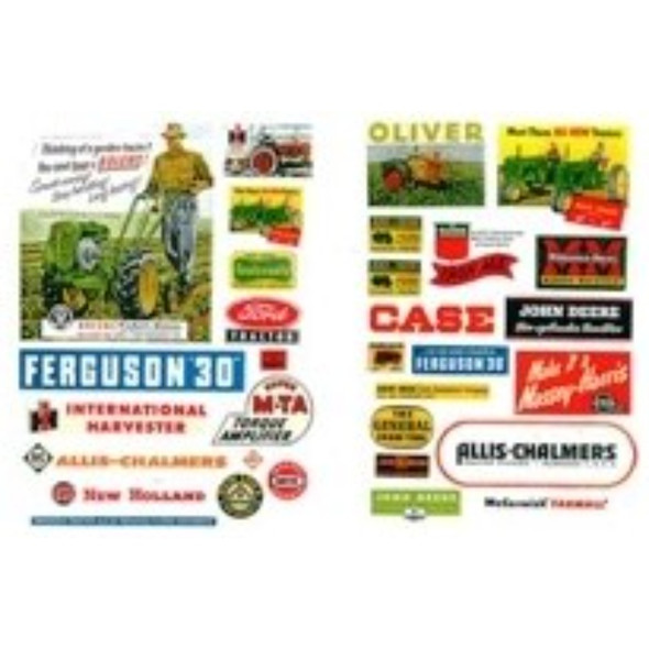 JL Innovative 296 - Farm & Tractor Signs 1940's-50's (31) - HO Scale